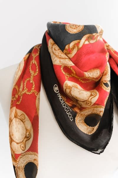 paolo gucci silk scarf|authentic Gucci silk scarf.